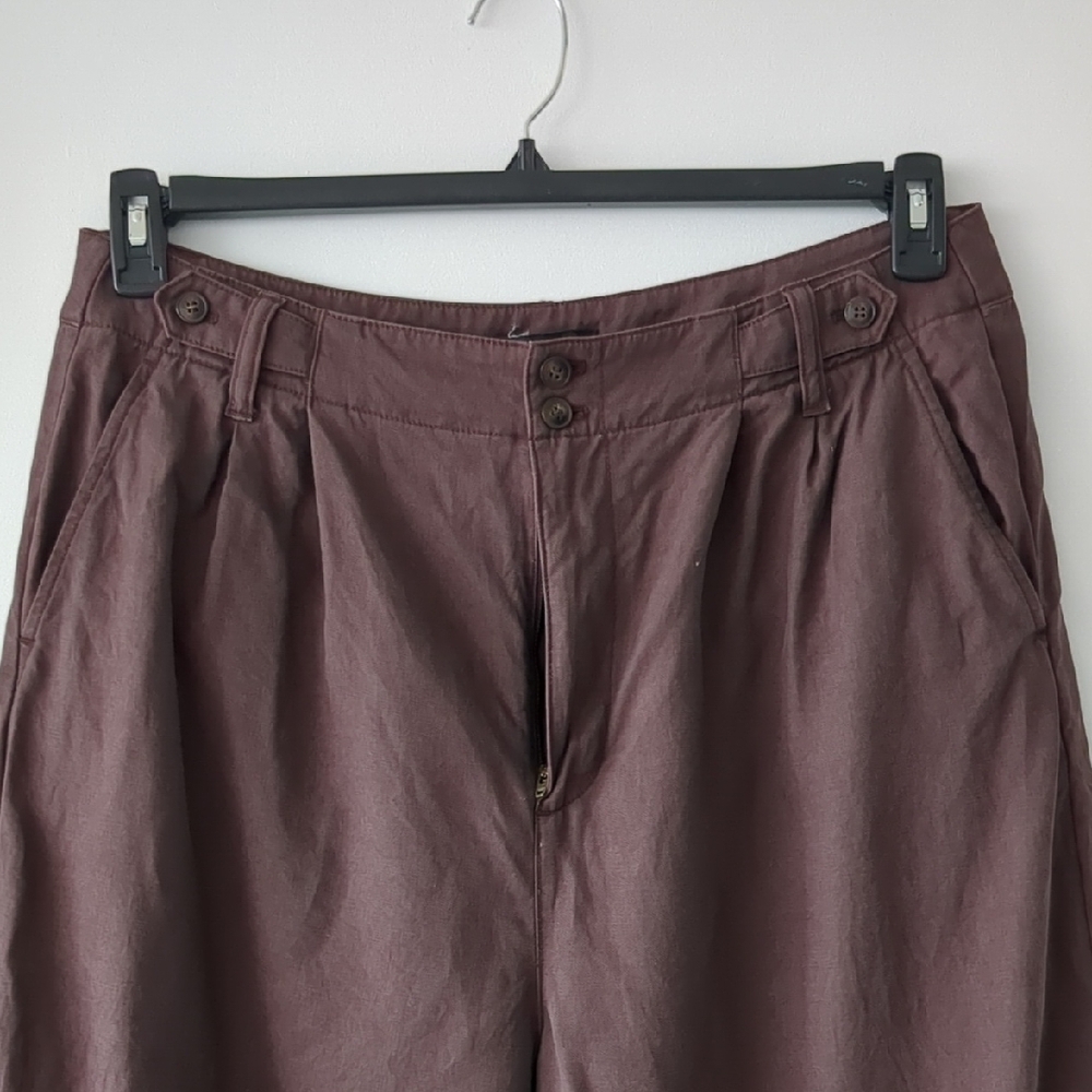 Madewell Women's Chocolate Wide-Leg Pants - Picture 4 of 6